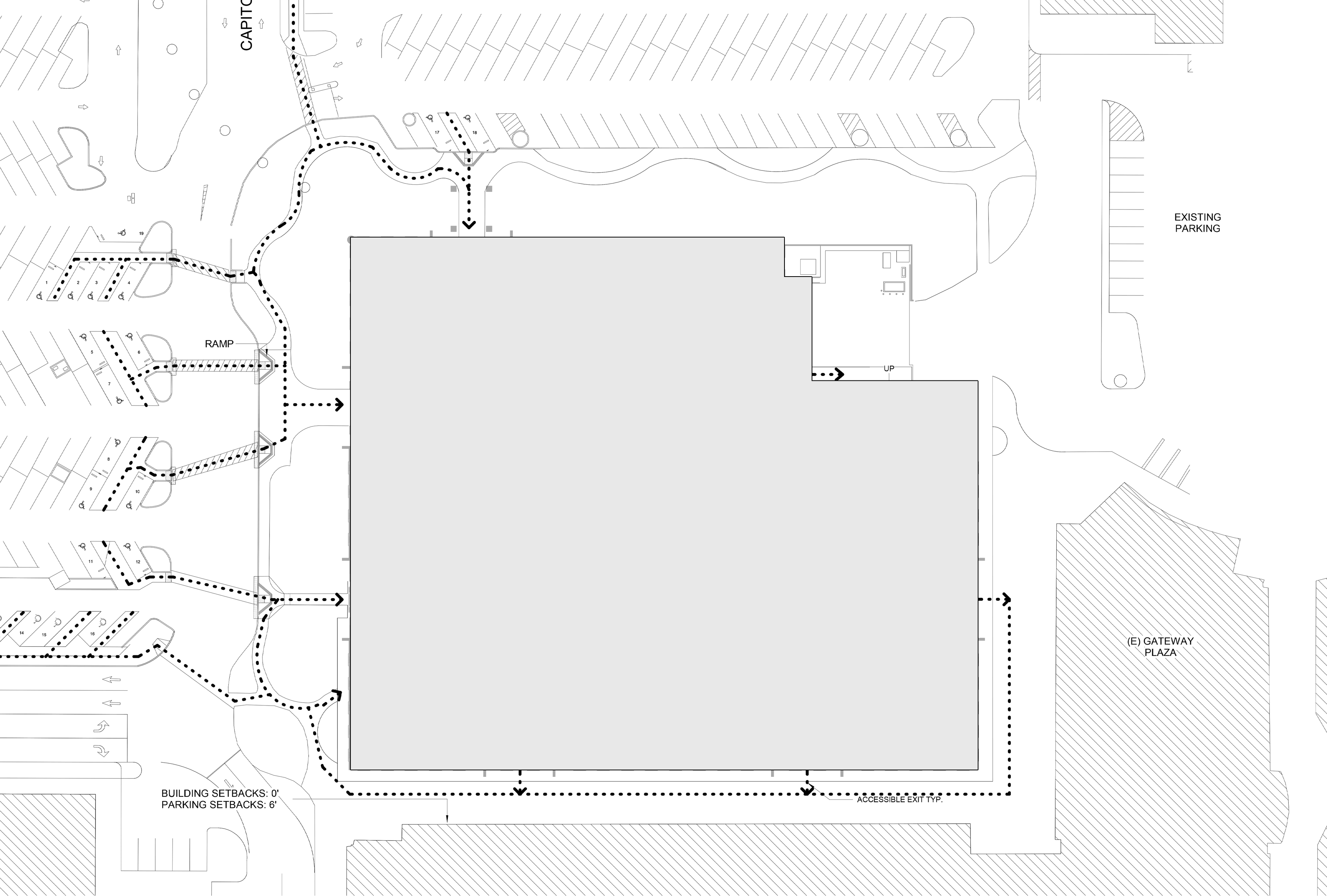 Floor plan and programmatic distribution