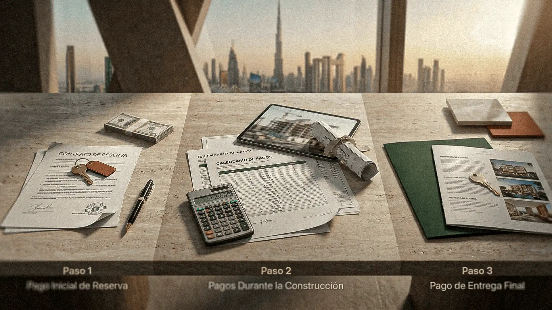 Pasos para comprar una propiedad con planificación de pagos y documentación legal.