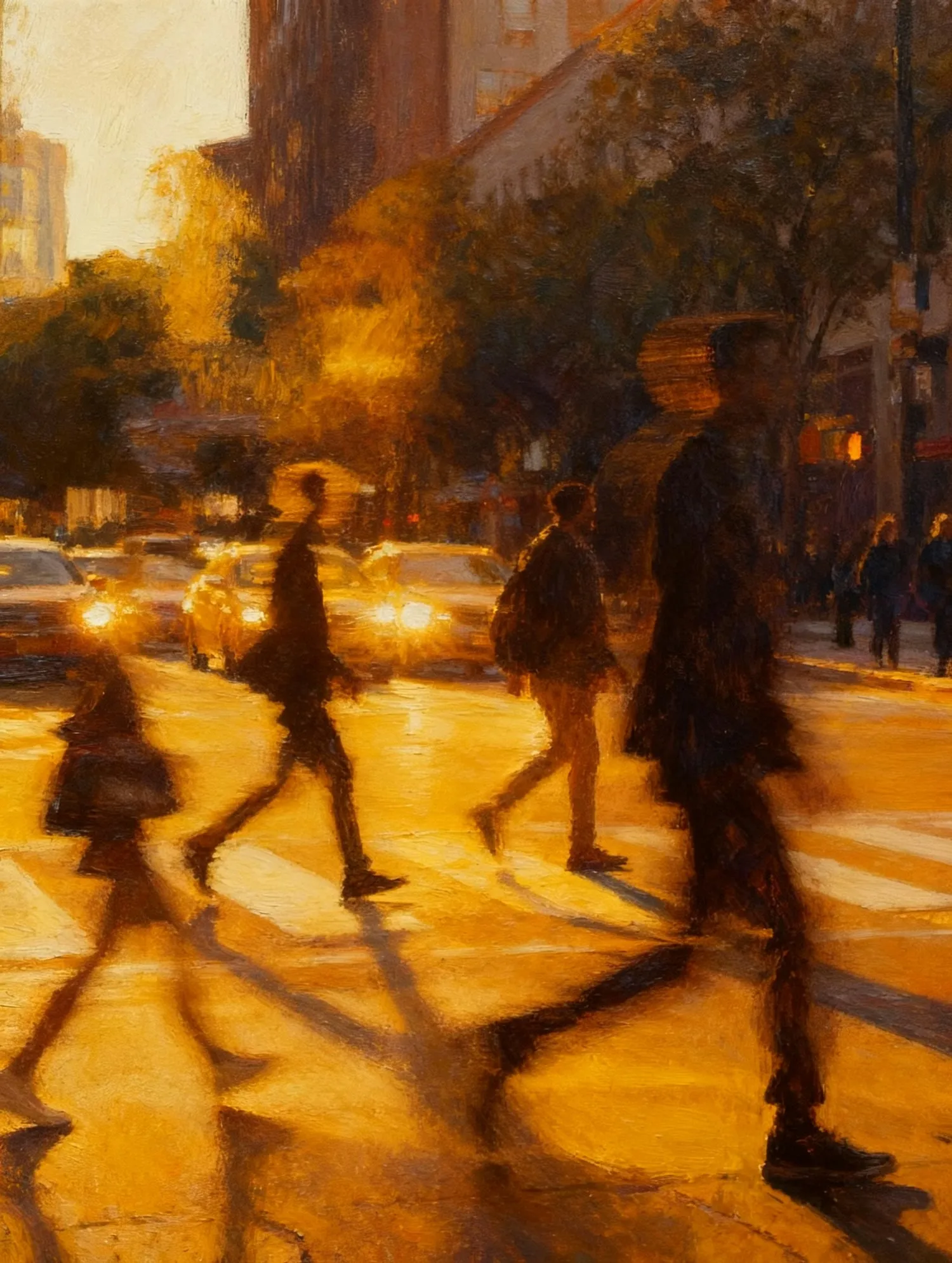 Sunset Urban Scene