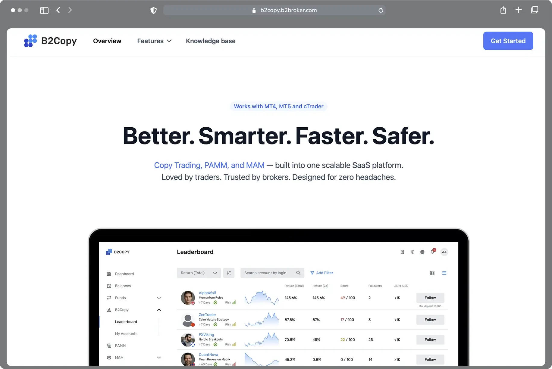 WSA website example