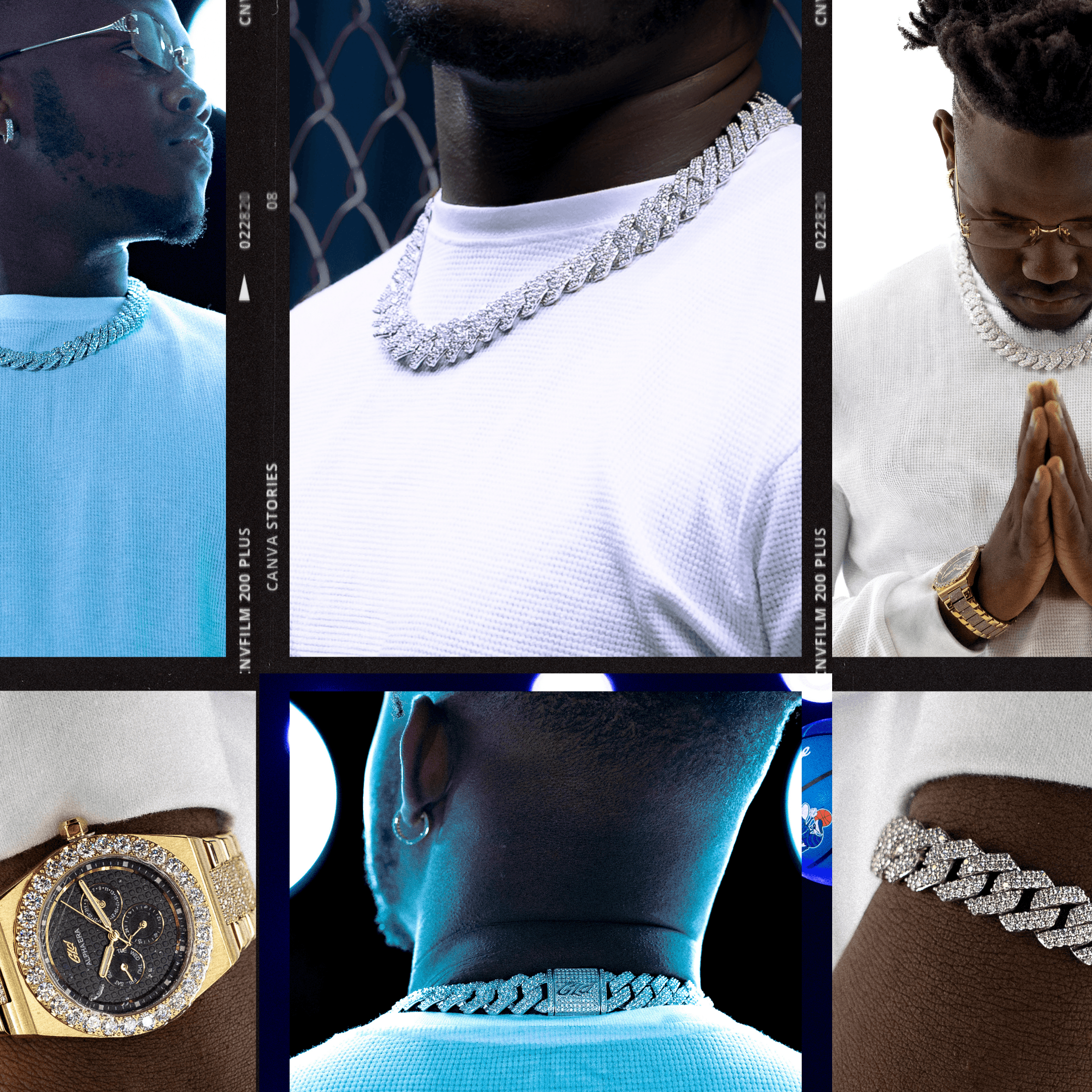 Clifford Taylor IV wearing GLD official jewelry Campaign Photography.