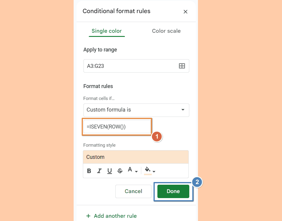 Set Up a Custom Formula