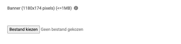 Uploadveld voor een ticketshopbanner