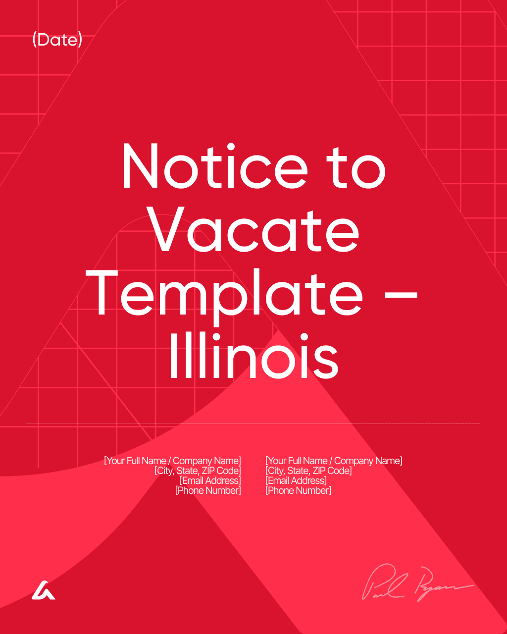 Notice to Vacate Template – Illinois