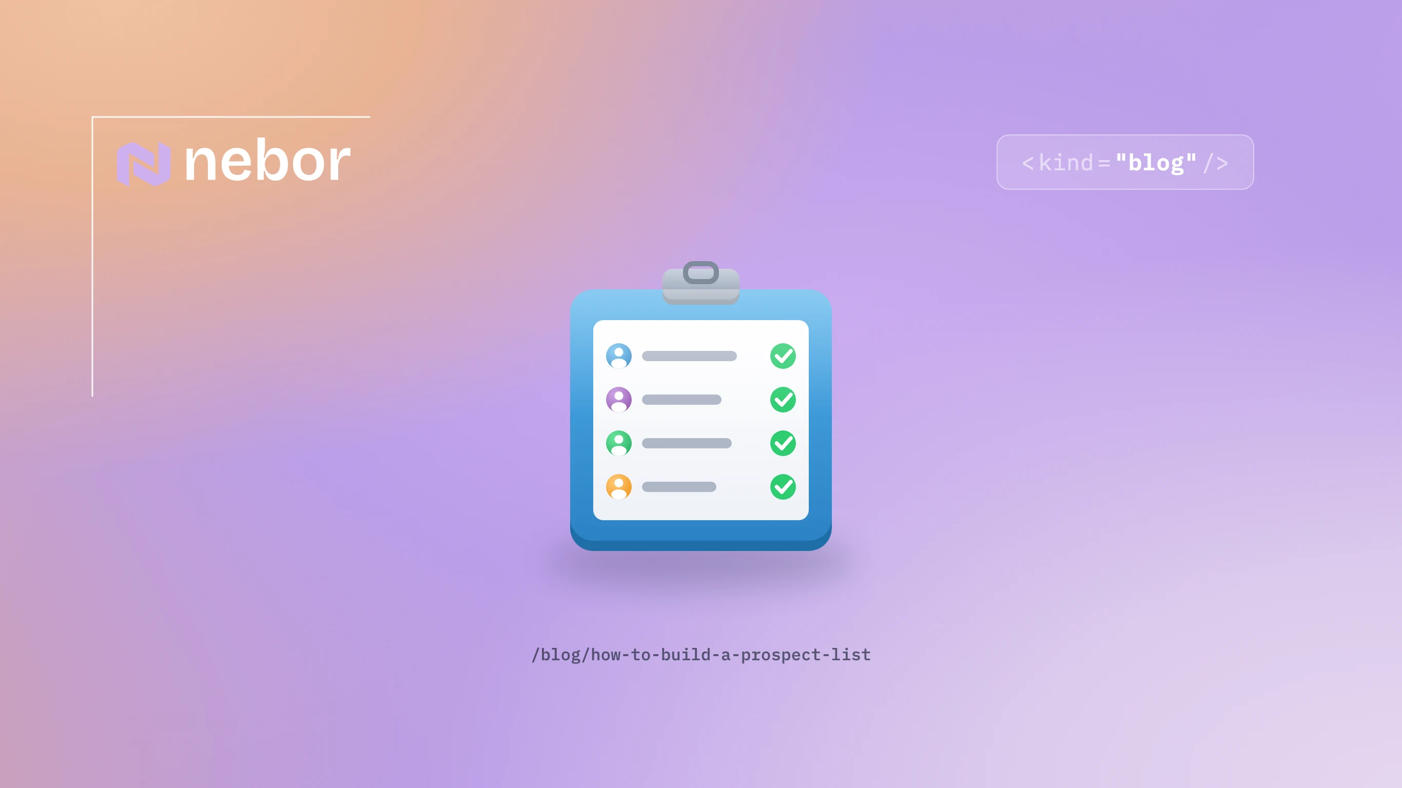 3D checklist, showing how to build a targeted B2B prospect list
