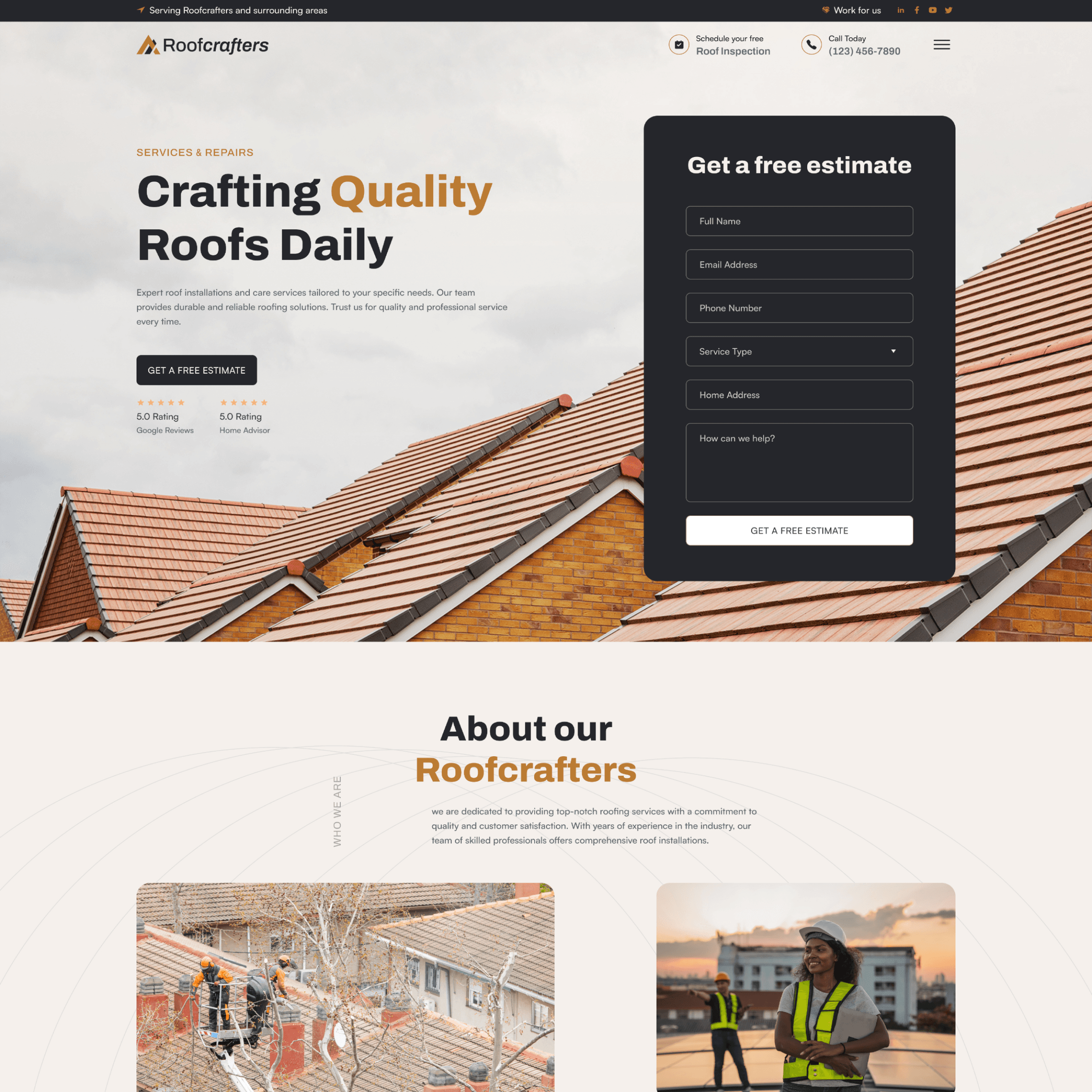 Roof Crafters Template