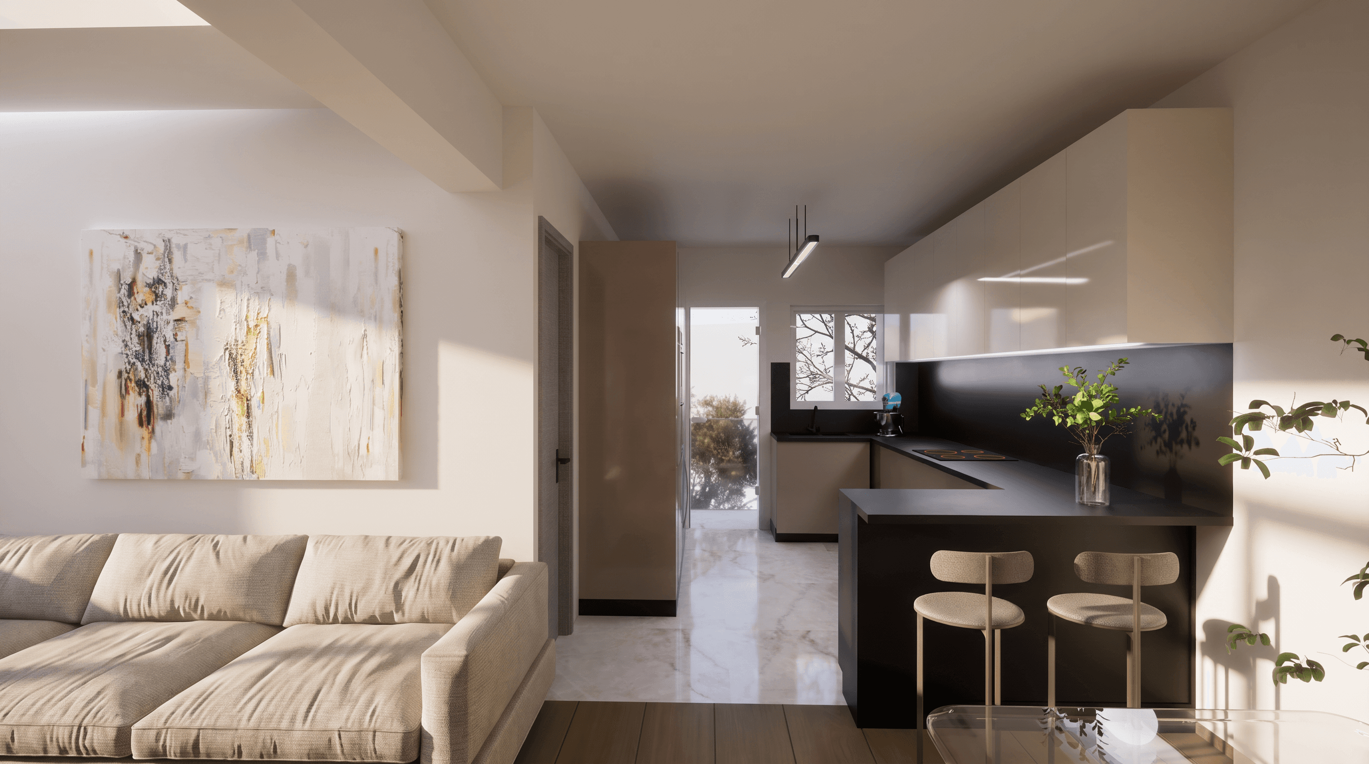 Agia Paraskevi D1 interior architectural visualisation 4