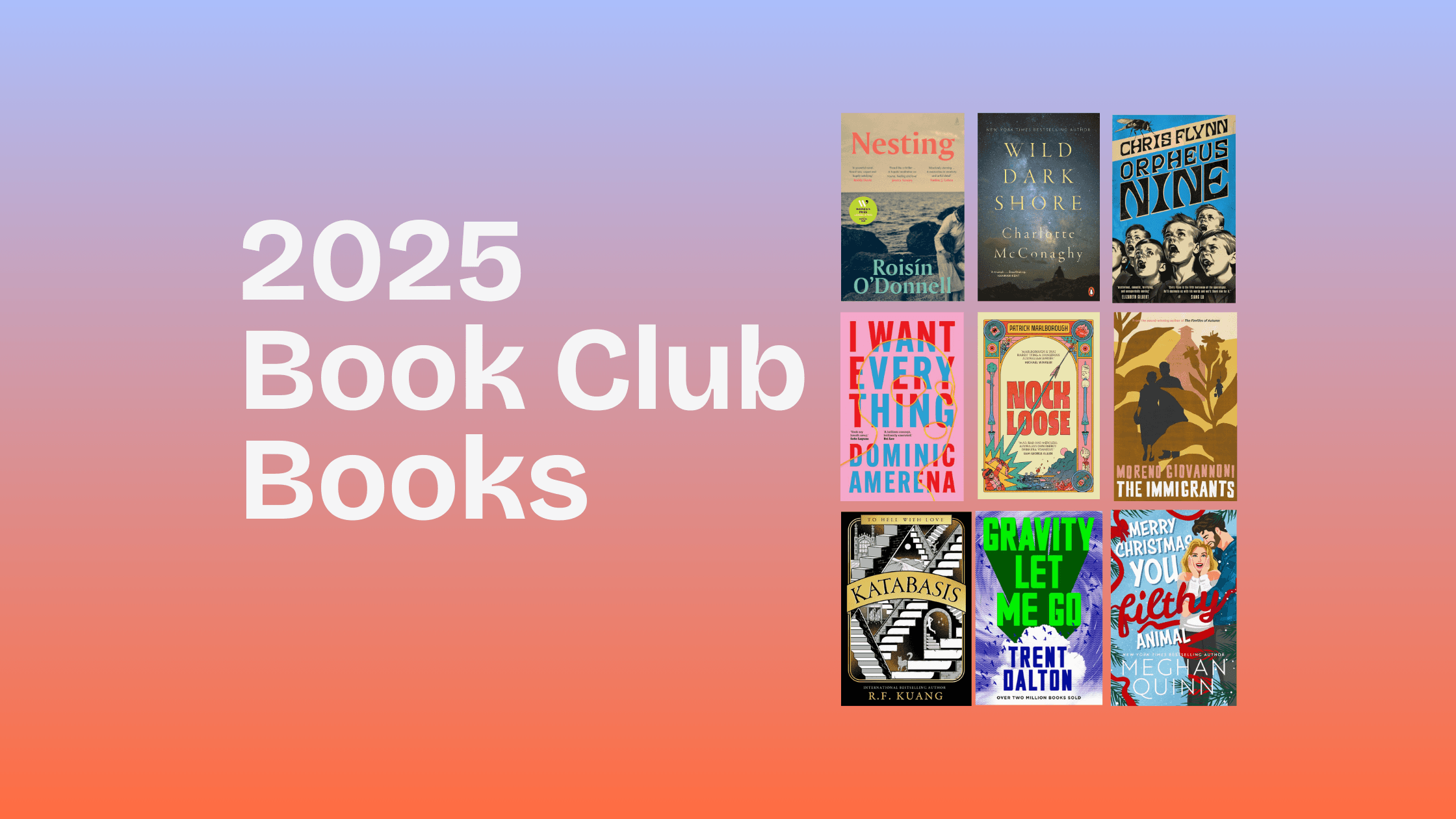 2025 Book Club Books
