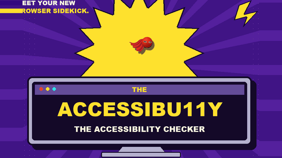 Accessibully browser extension identifying accessibility issues