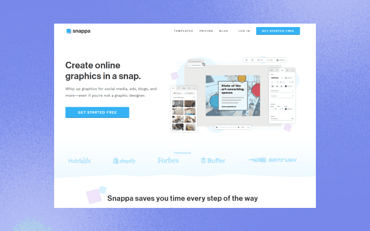 Snappa’s homepage