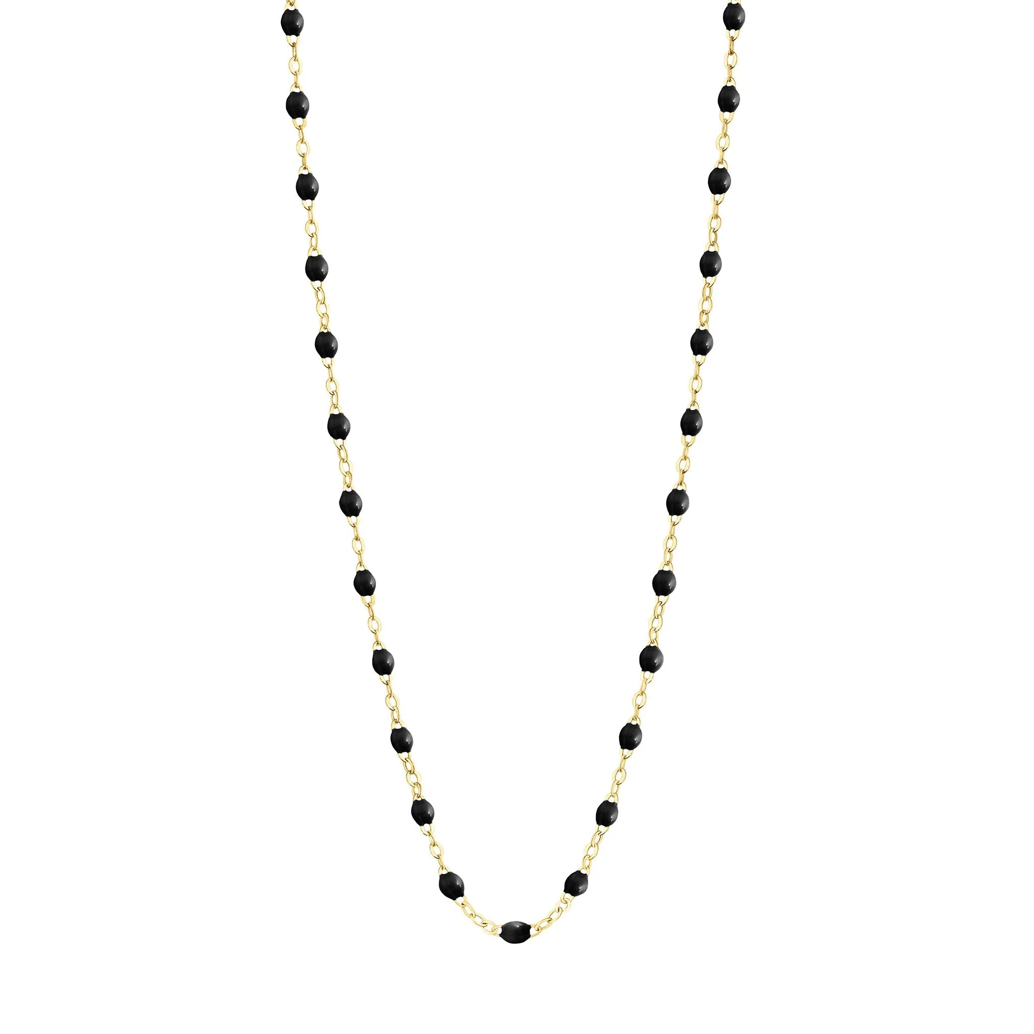 Collier noir Classique Gigi, or jaune