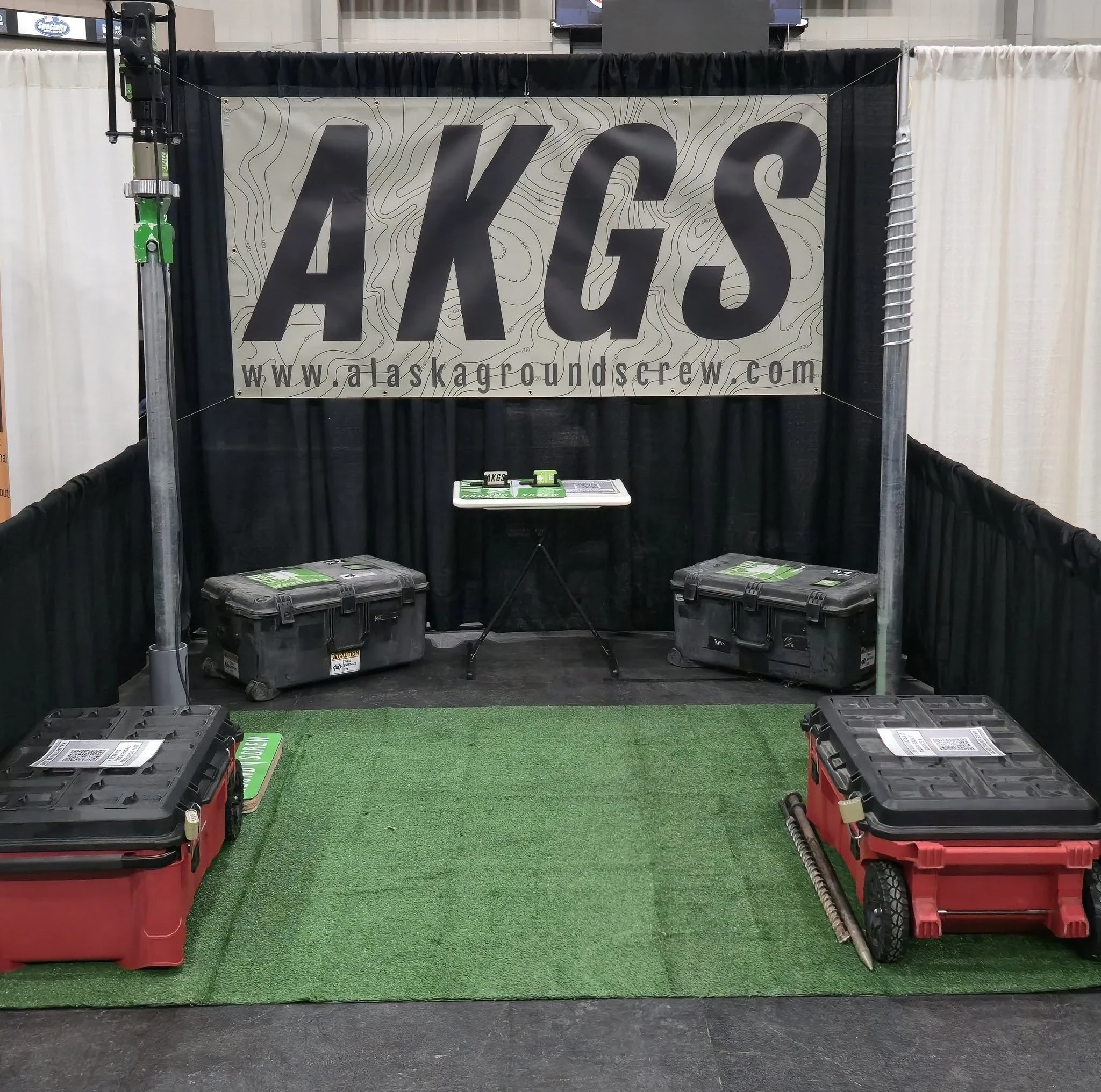 Professional Alaska ground screw installation