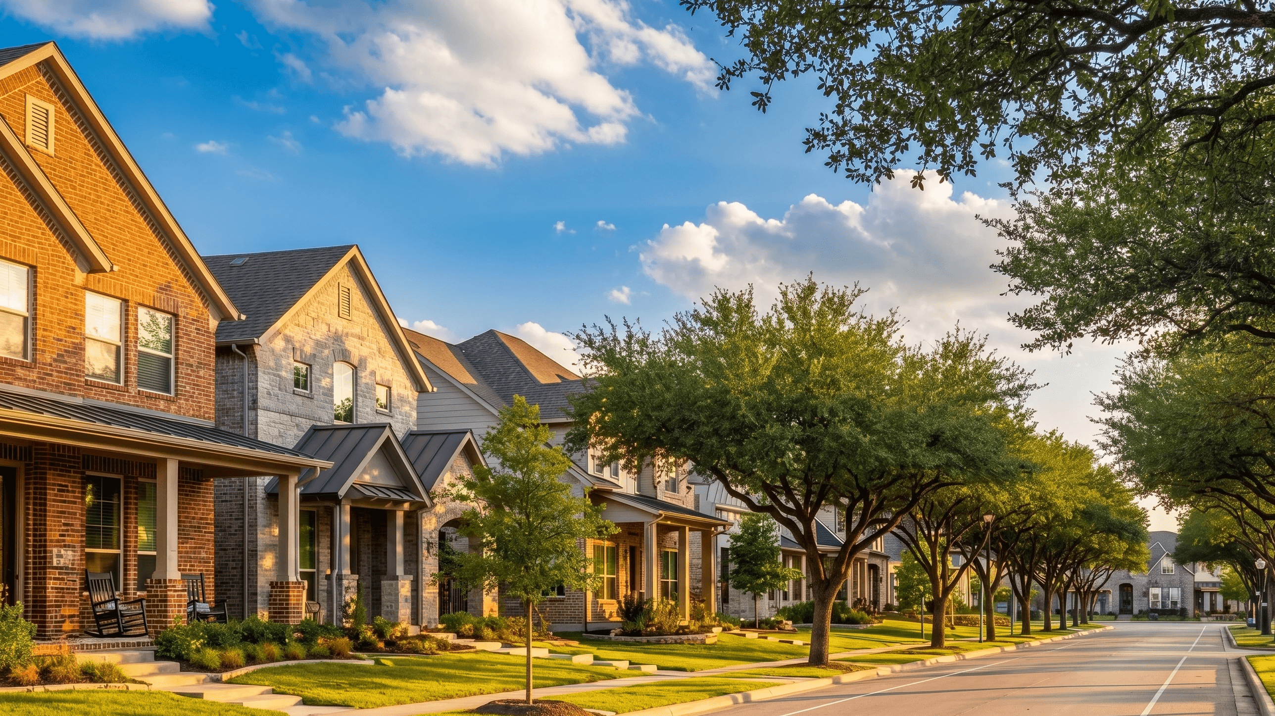 Residential neighborhood home in North Richland Hills with HVAC system supporting indoor comfort