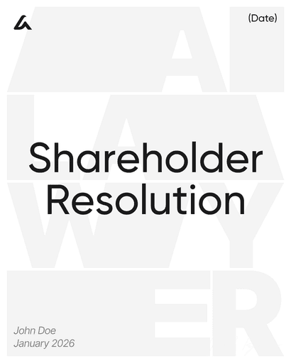 Shareholder Resolution