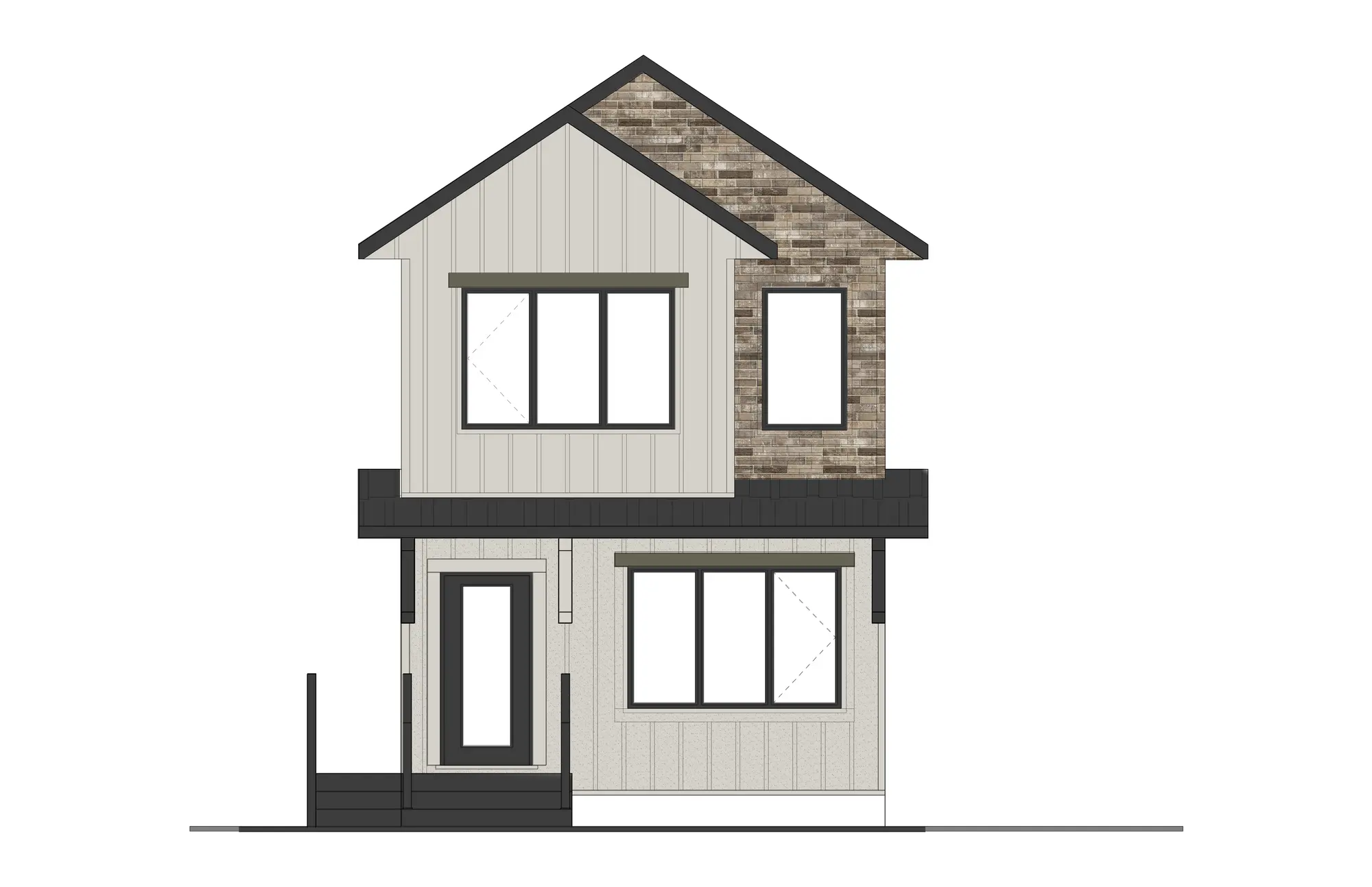 Conceptual design project featuring warm natural materials and modern tailored finishes by Mint Interior Design.