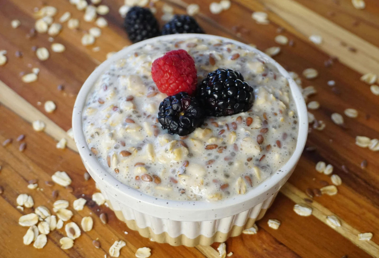 Ovesná kaše „overnight oats“ s proteinem