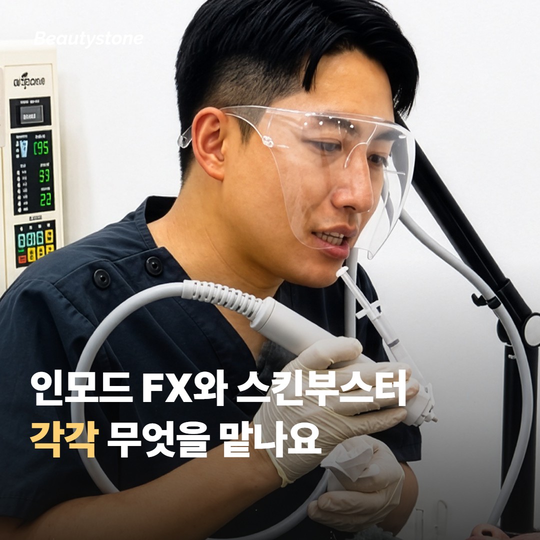 인모드 FX와 스킨부스터는 각각 무엇을 담당하나요