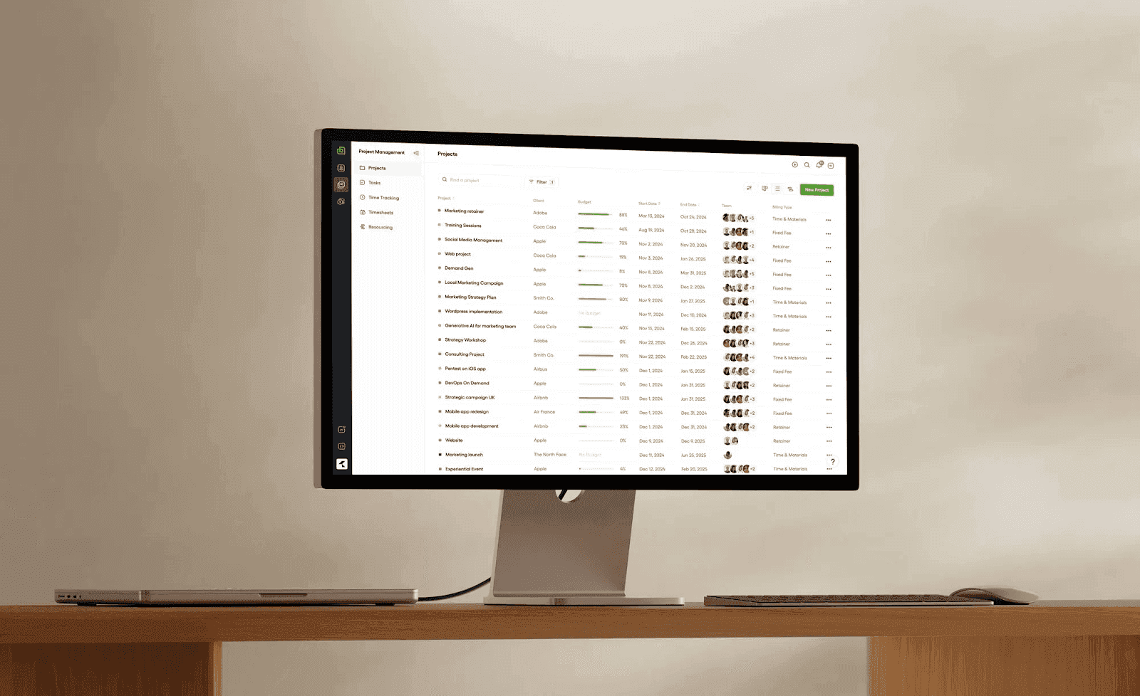project management in Bonsai