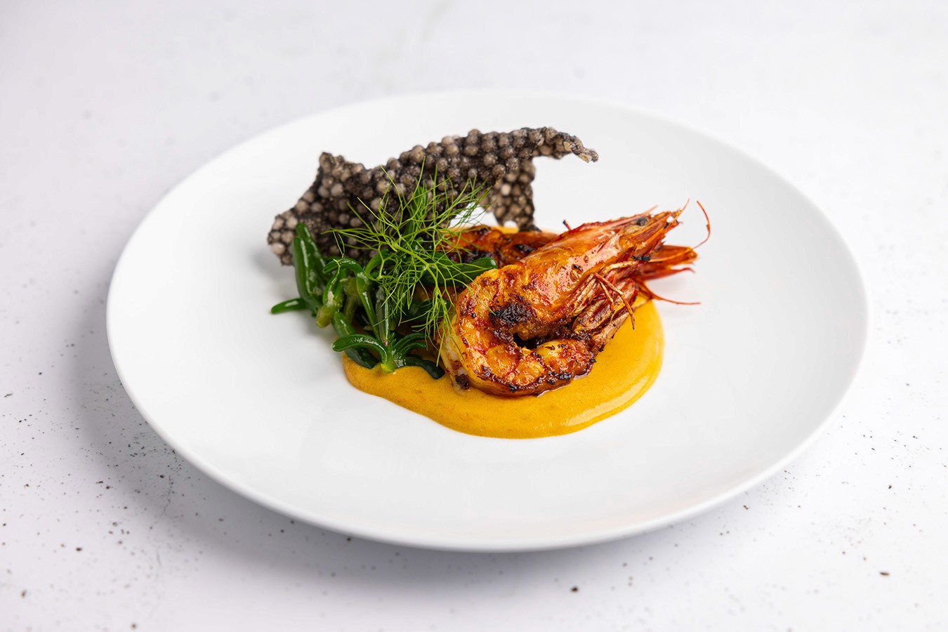 Curried King Tiger Prawn Entree