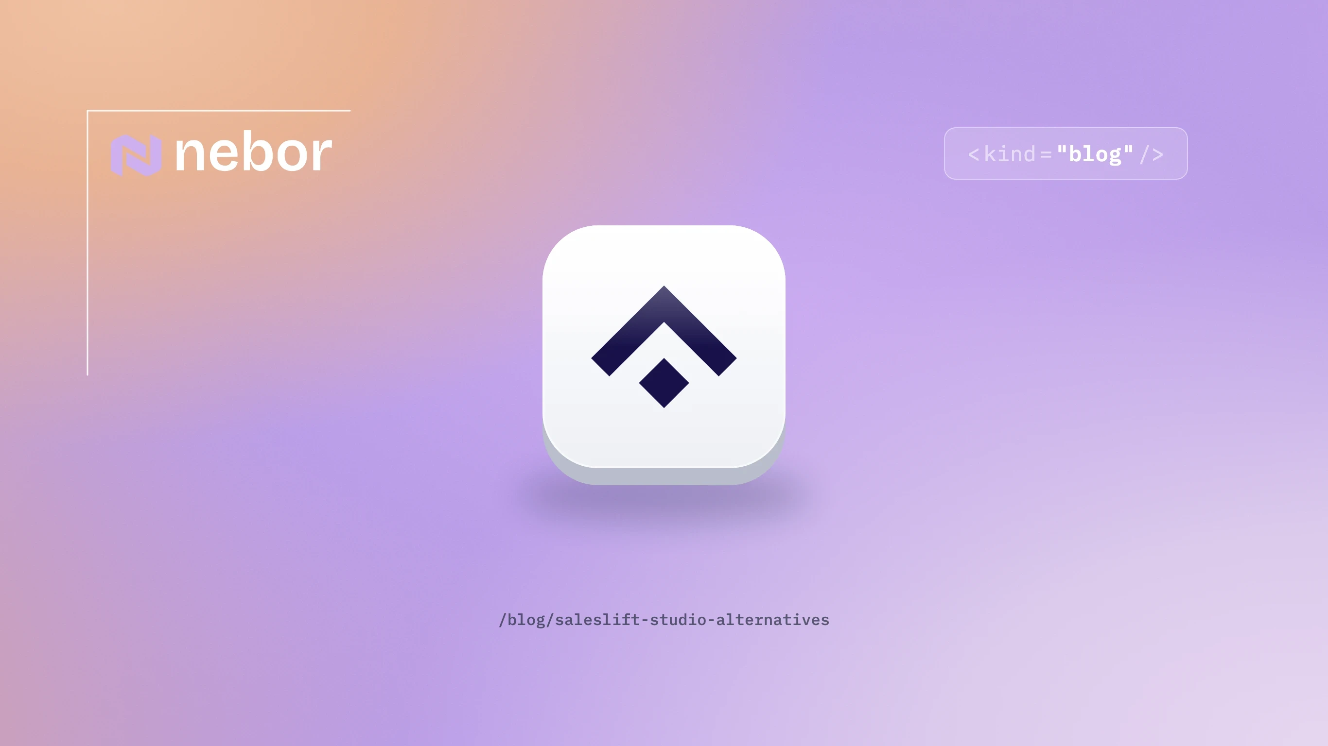 Saleslift Studio alternatieven: het logo van Saleslift Studio op een 3D-app-icoon, voor een vergelijking van GTM- en outbound-bureaus in Nederland