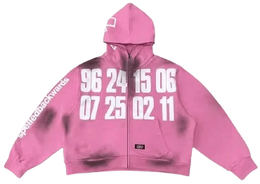 Spelled Backwards Pink Number Hoodie