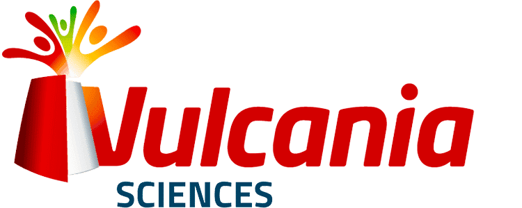 Logo vulcania sciences en rouge