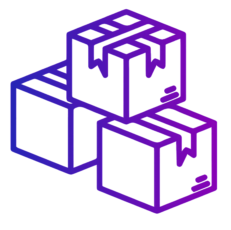 Three colorful building blocks stacked together, illustrated in a simple and playful design.