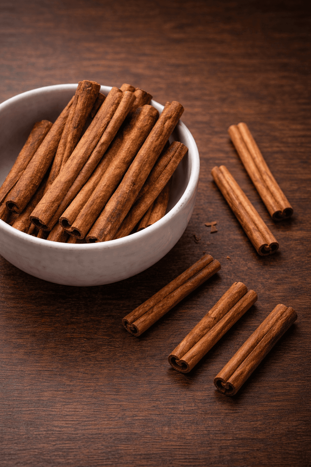 A smiling woman with her arms crossed, standing against a dark green background. She has long, dark hair.