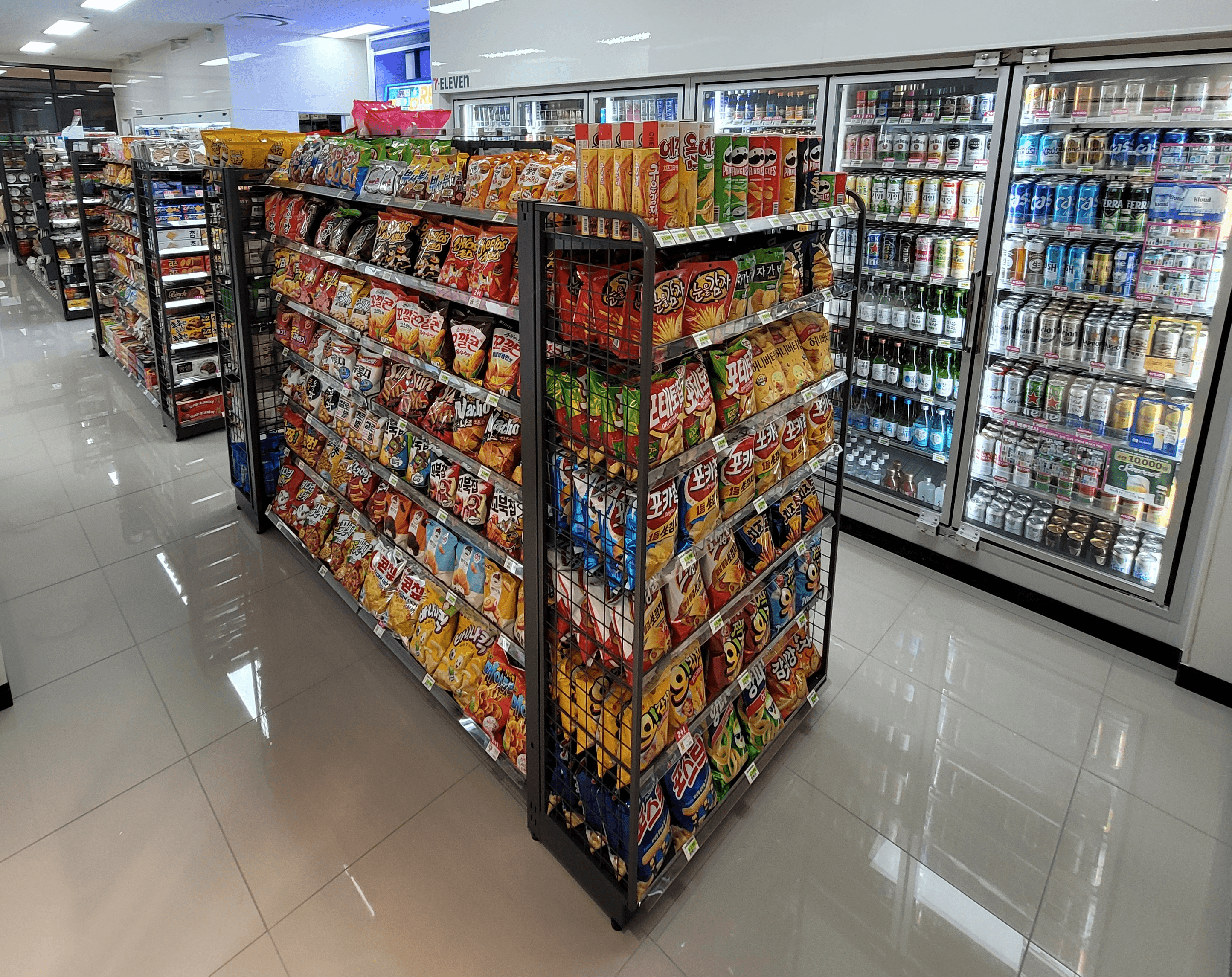 편의점 상품진열
