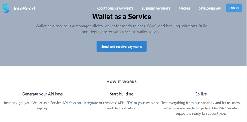 Intasend Wallet As A Service