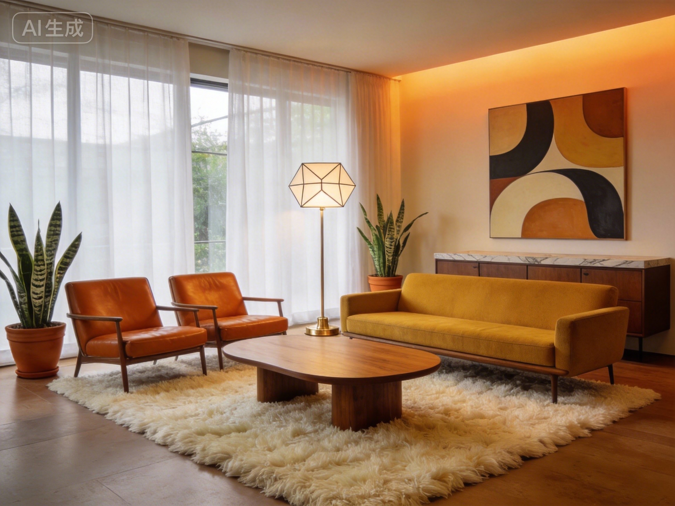 Midcentury Virtual Staging