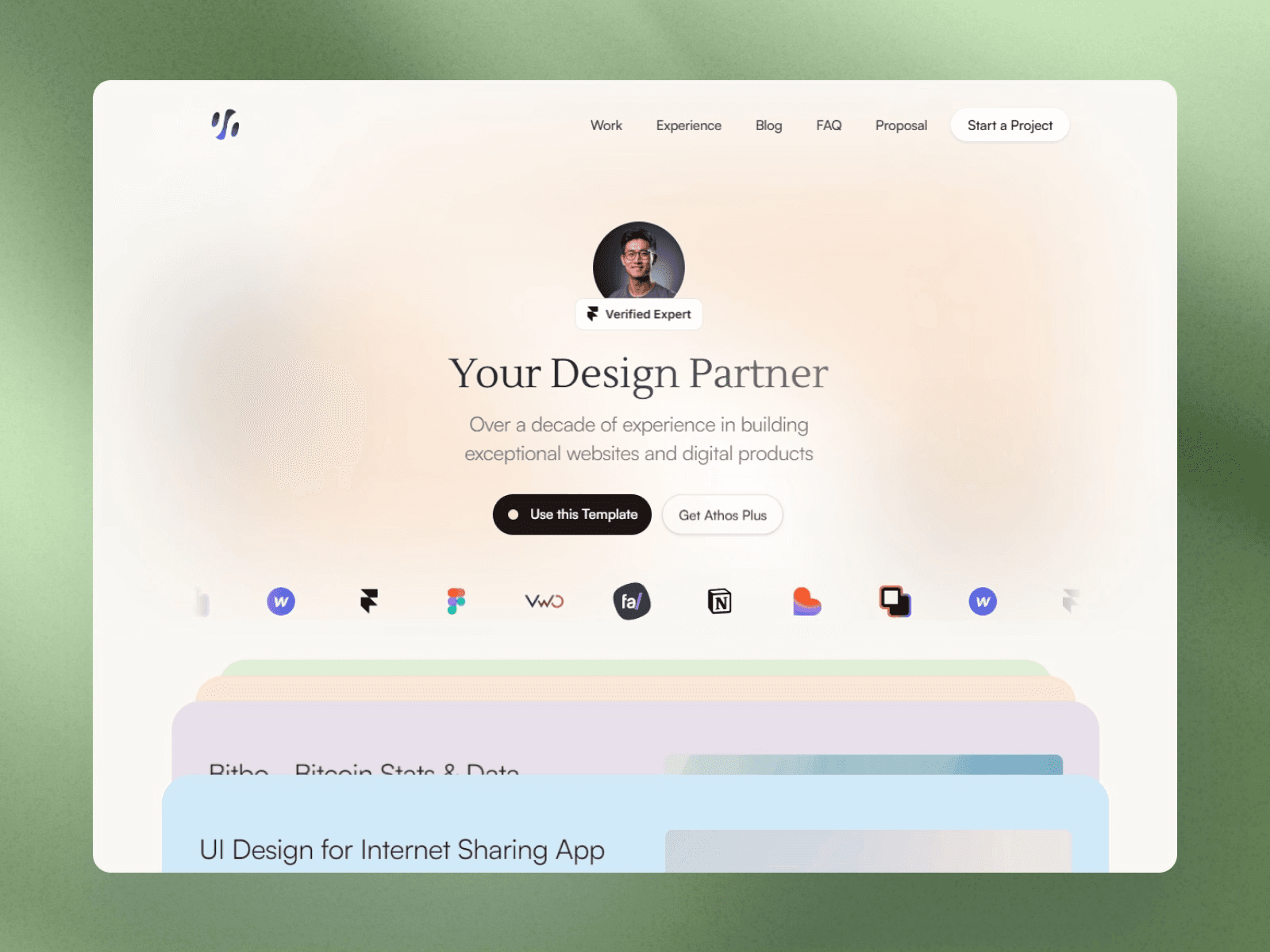 Athos - Personal Branding Framer Template