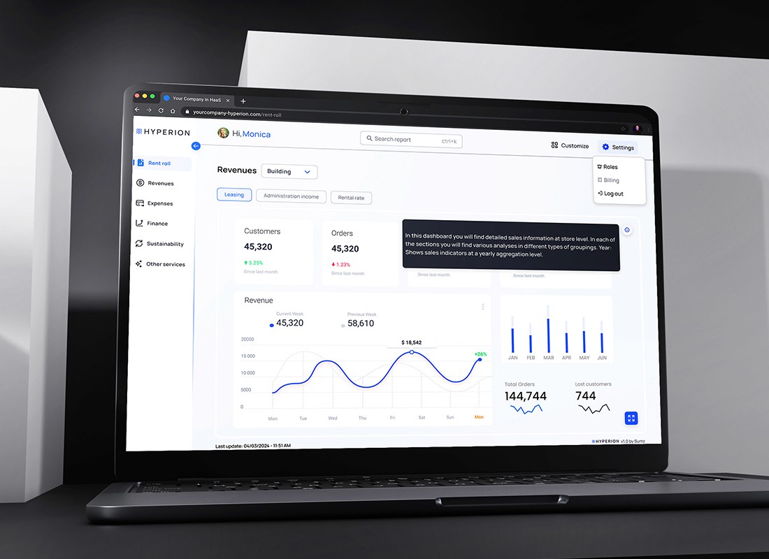 Visualizando datos de la empresa en Hyperion