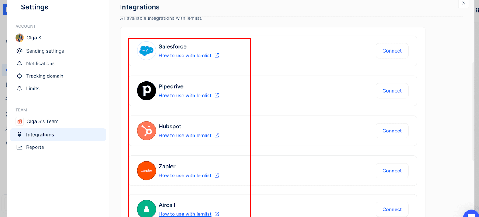 Lemlist CRM Integration