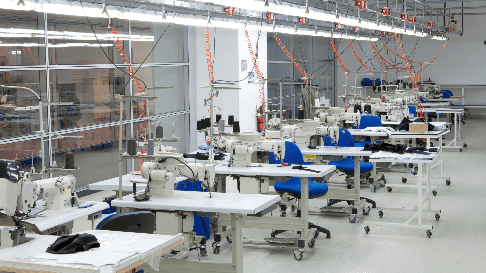 a row of machines that are next to each other