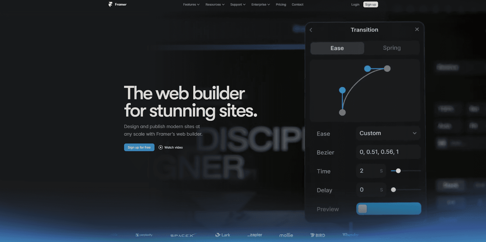 Website creation tools.