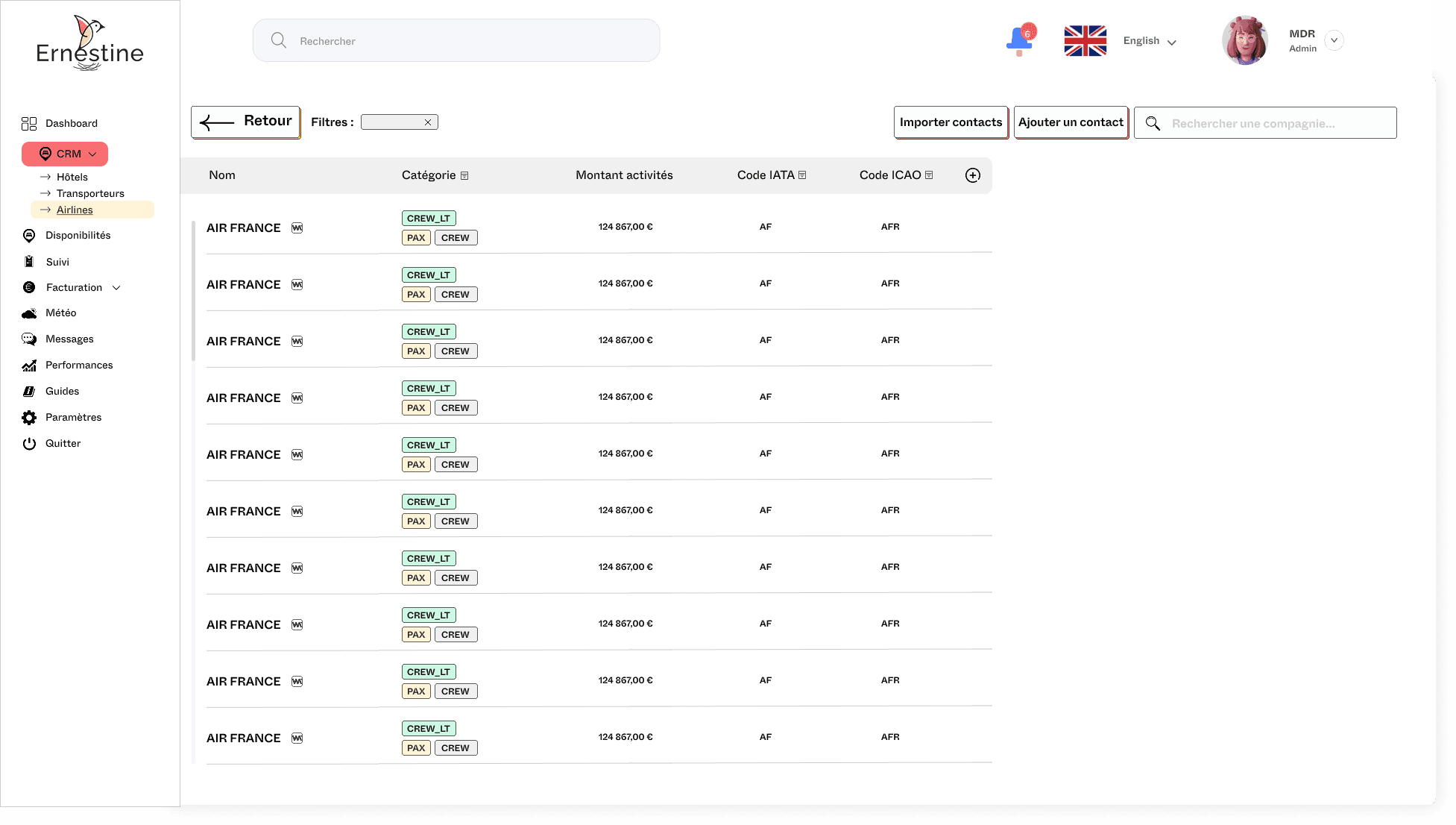 ernestine web app 14