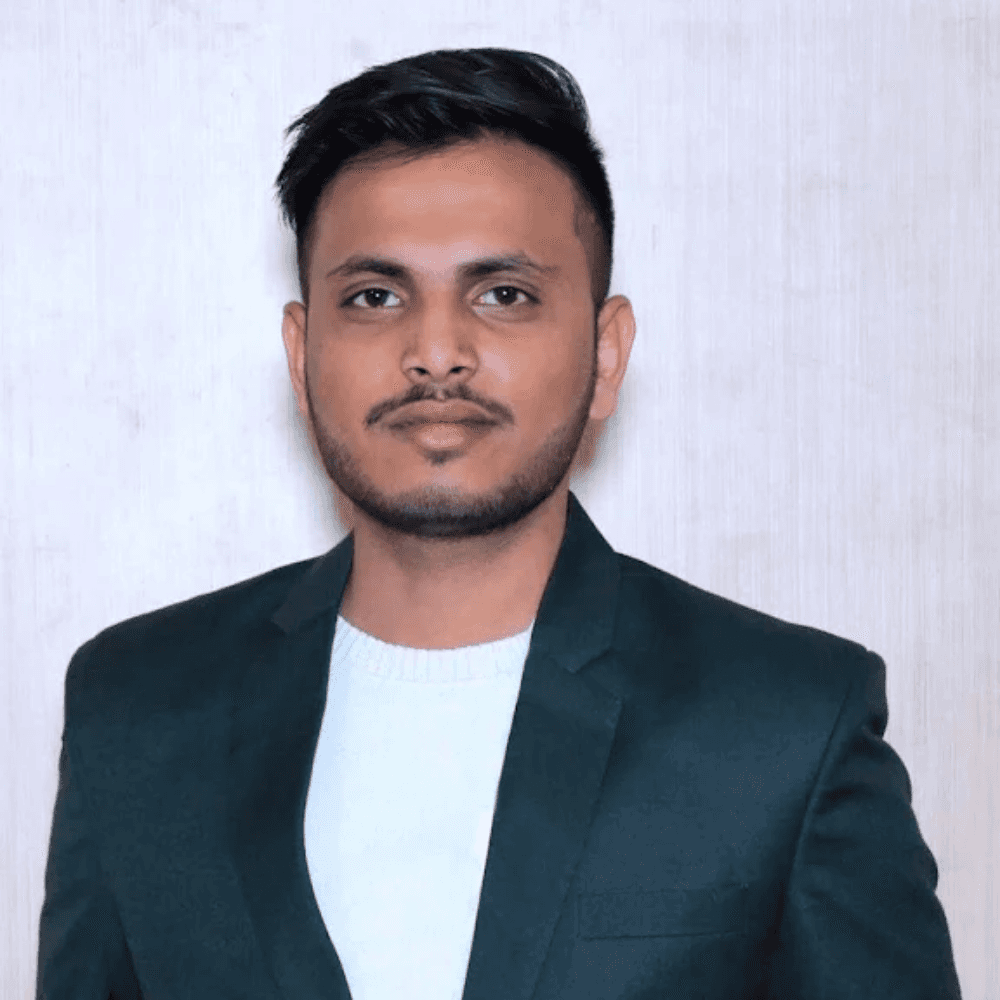 Portrait of portfolio creator – front view