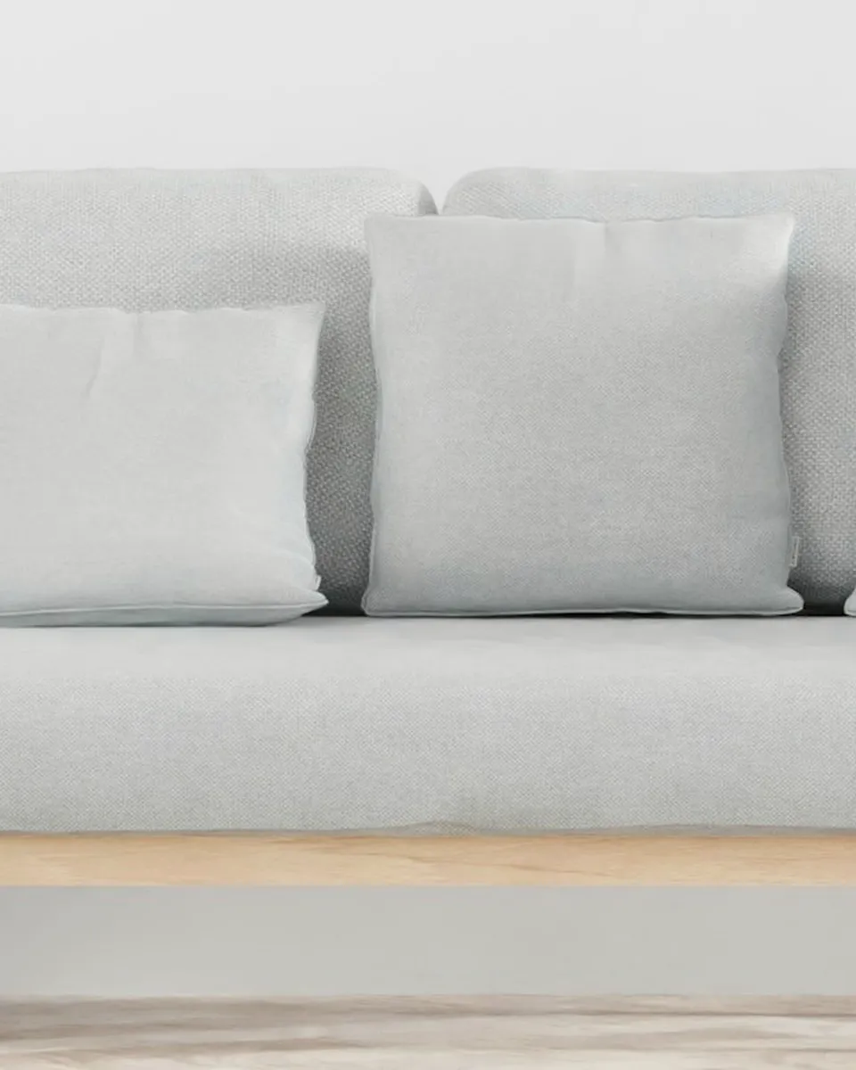 Close-up of the low sofa, three seats