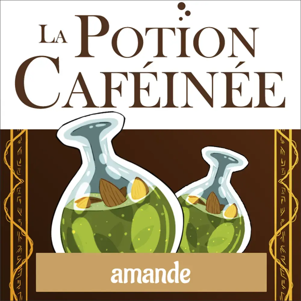 concept de packaging pour la potion caféinée