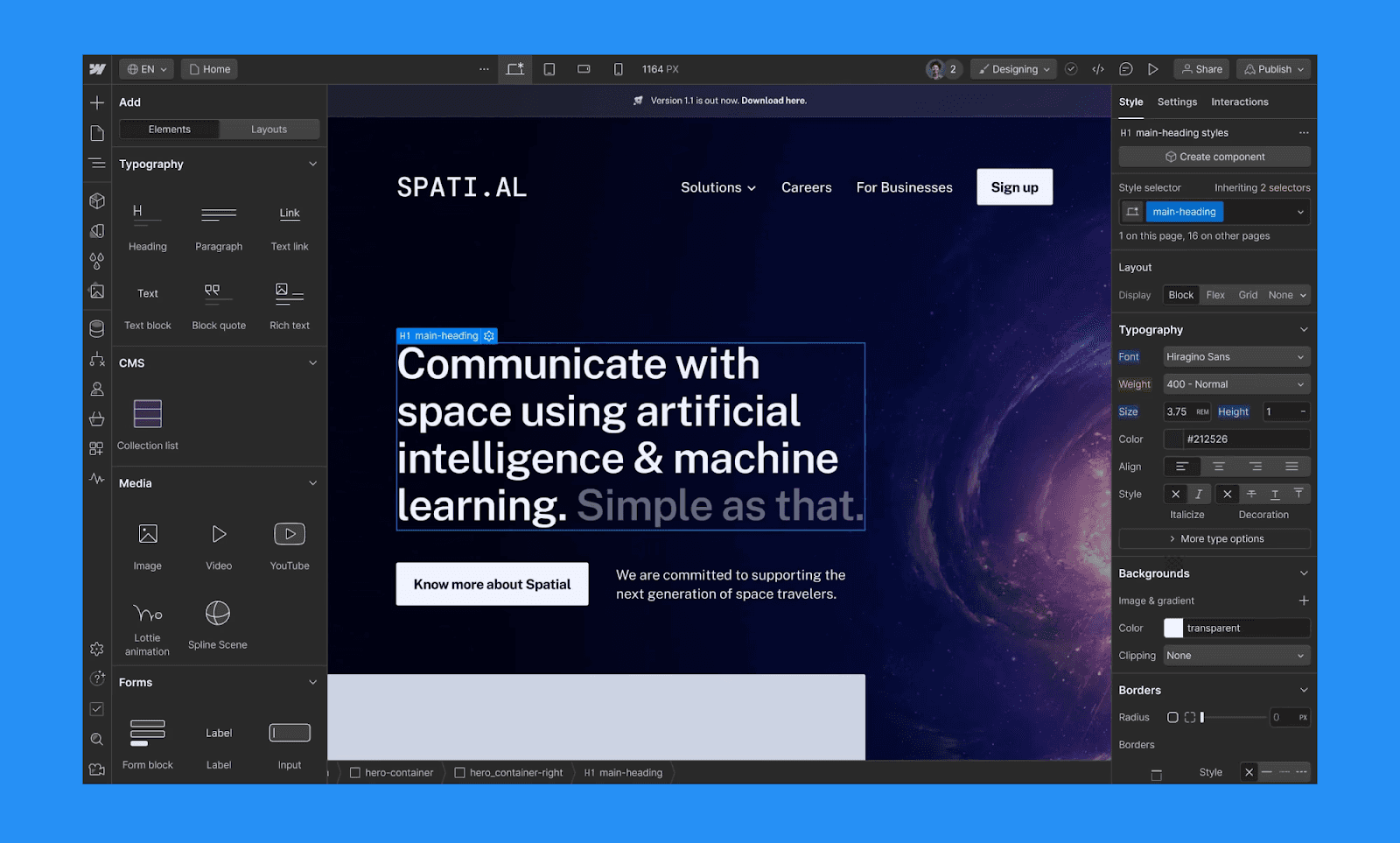 webflow platform workflow