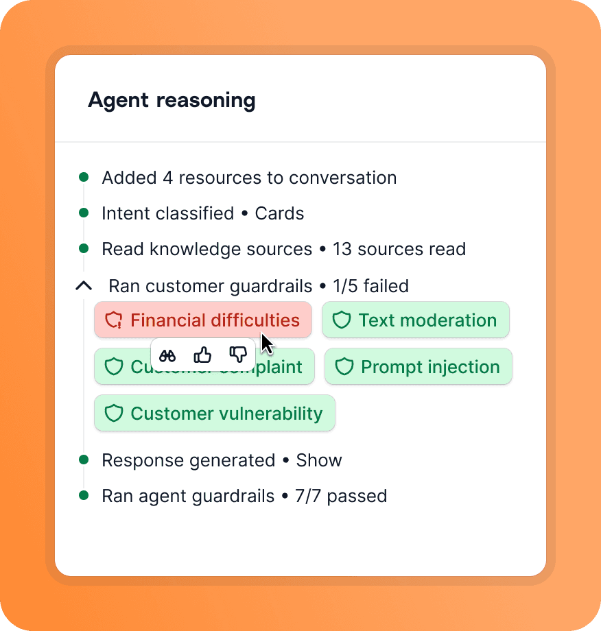Image: Guardrails within agent reasoning