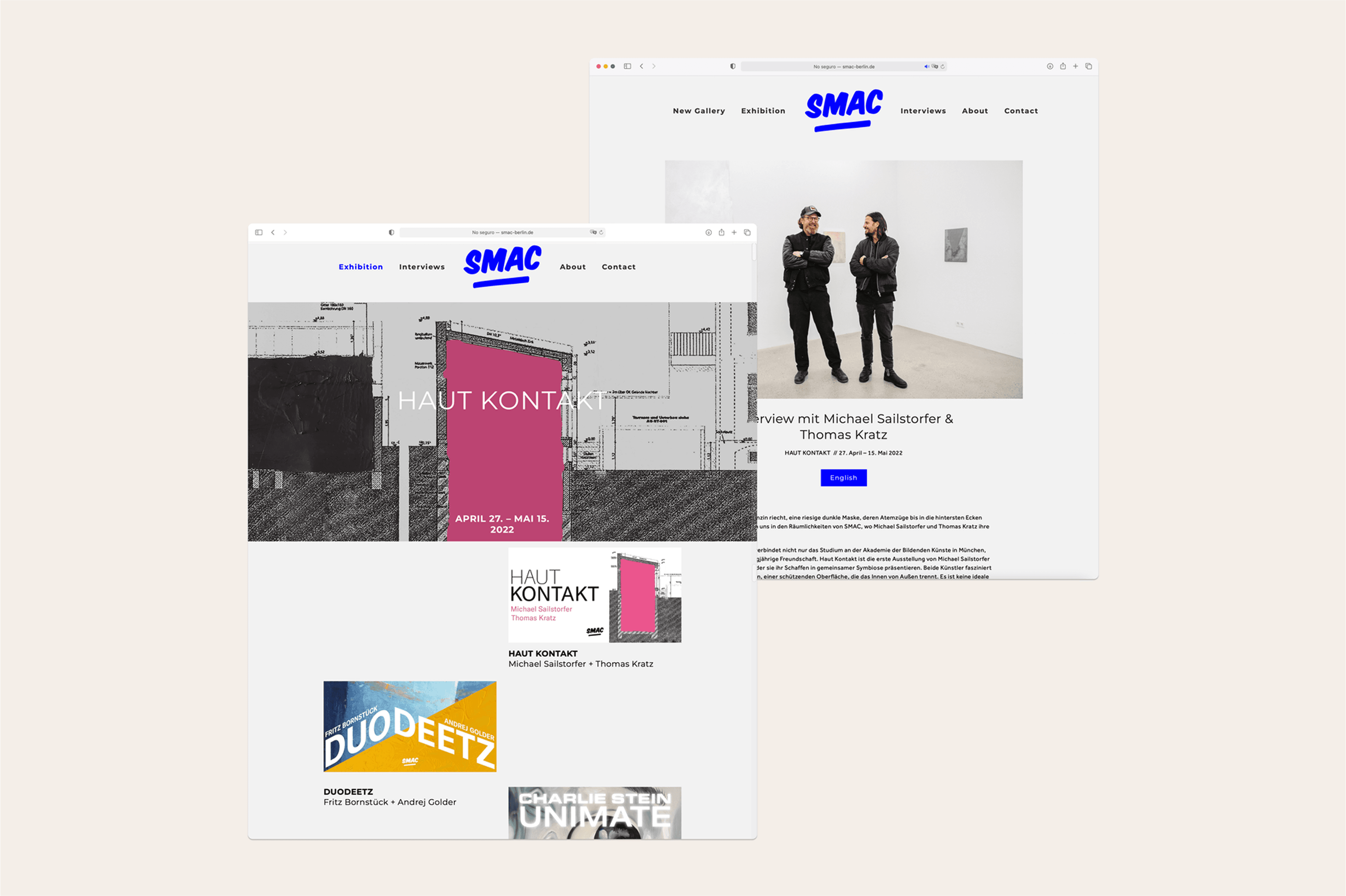 Silhouette of a person reflected on a building window