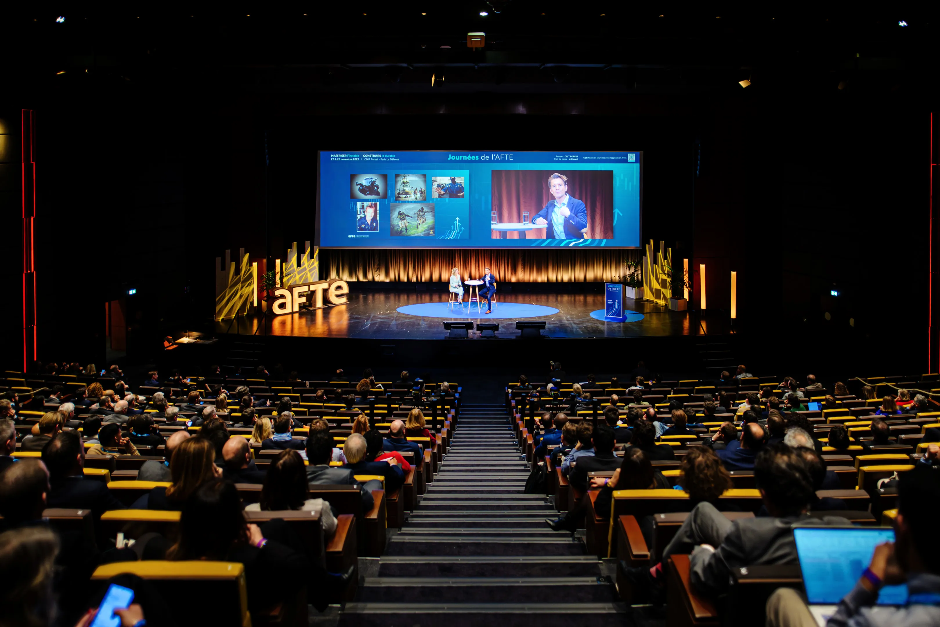 Conférence plénière AFTE 2025 à Paris La Défense – photographe conférence et congrès professionnel