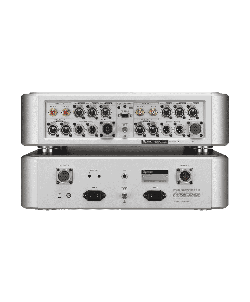 Esoteric - Grandioso C1X - BACK PANEL - LE STUDIO HIFI