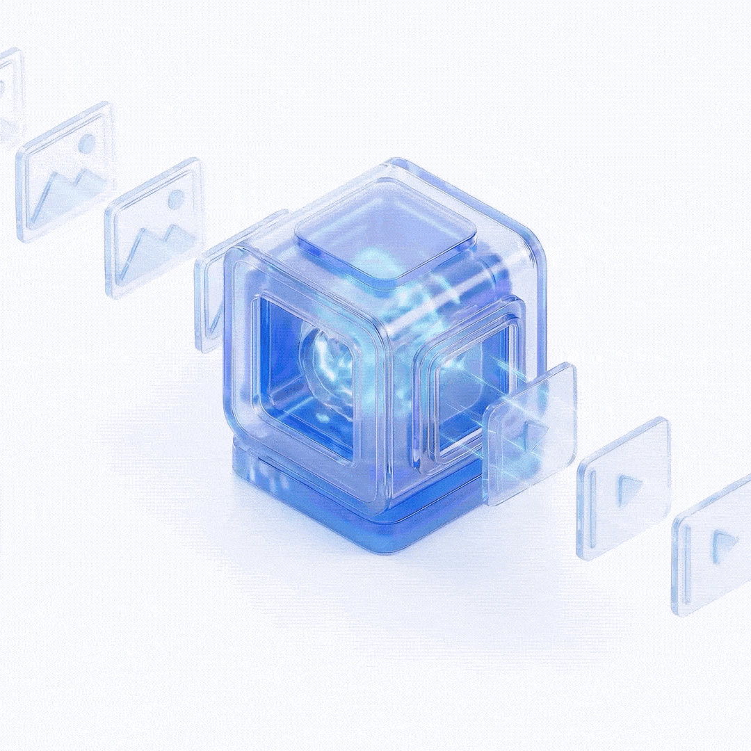 Schemenhafte Darstellung einer KI, die ein Video generiert