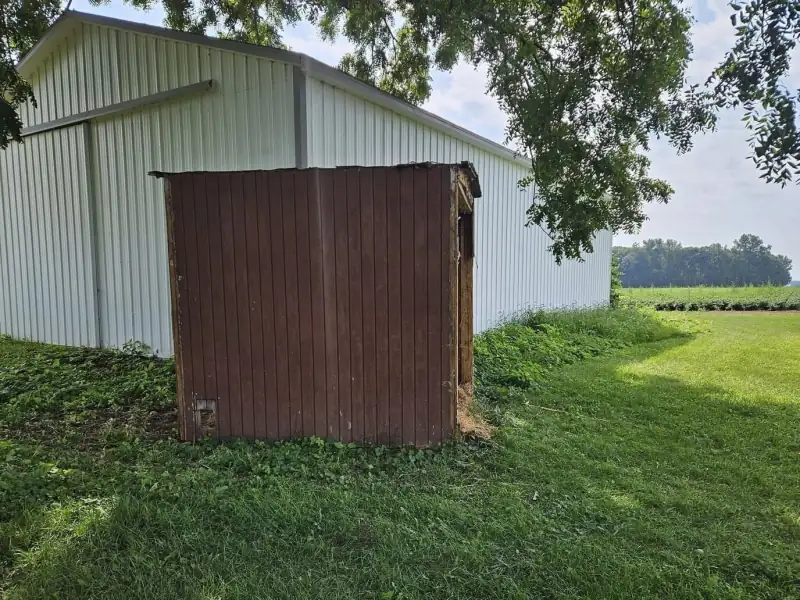 Before: old shed on the property