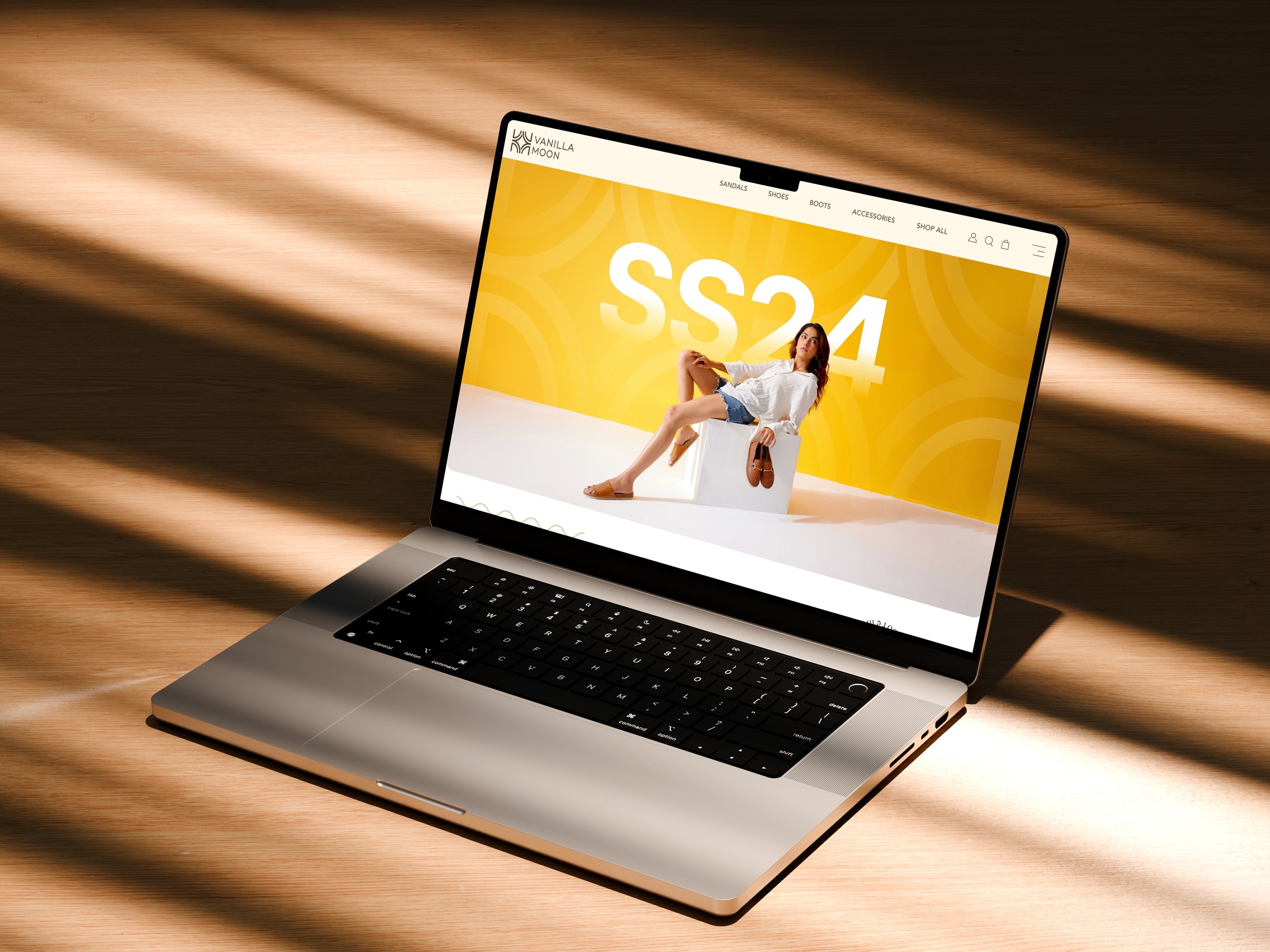 laptop showcase webpage