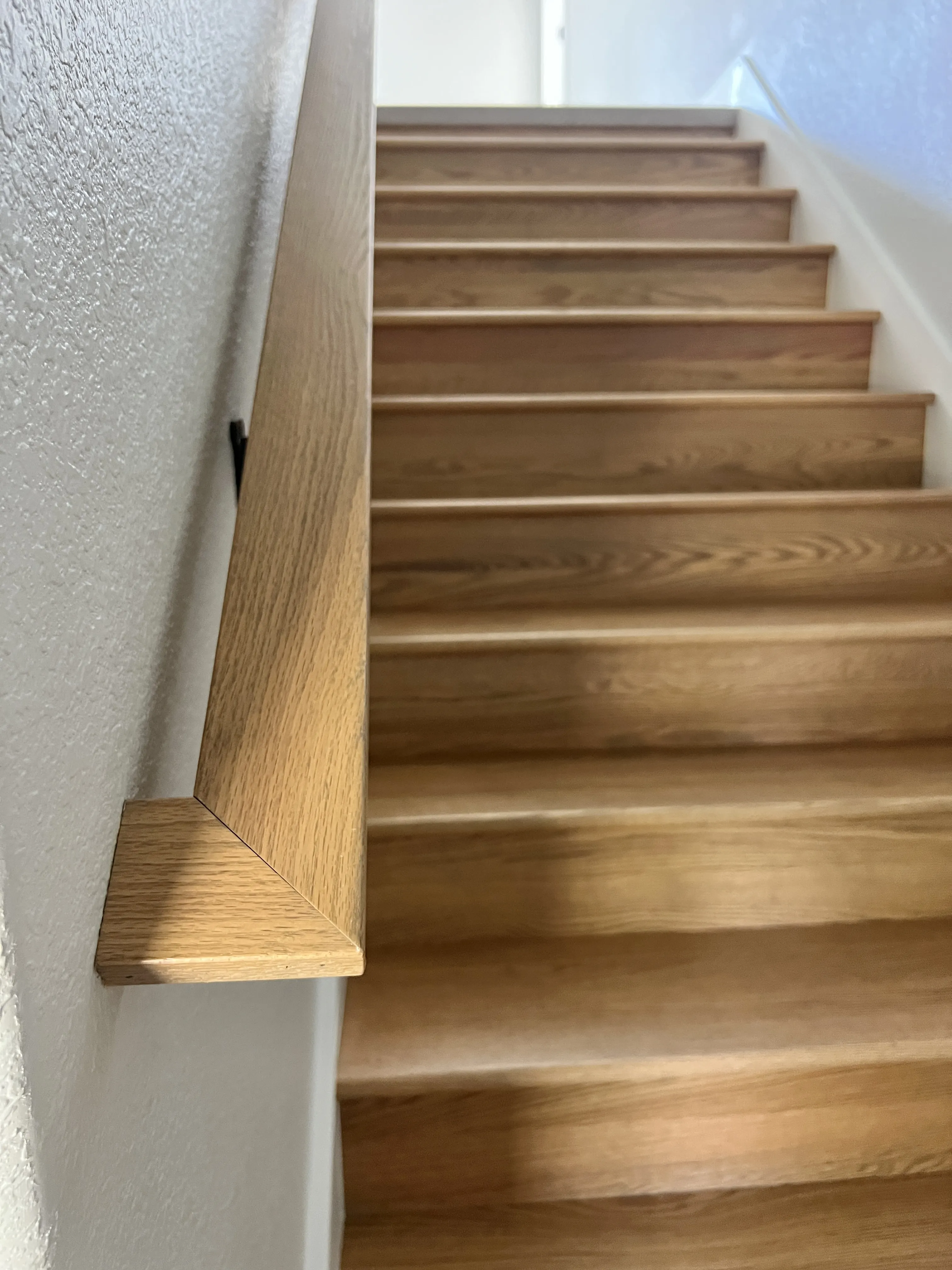 Custom Hardwood Staircase Bend Luxury Barndominium Perks Metal Works