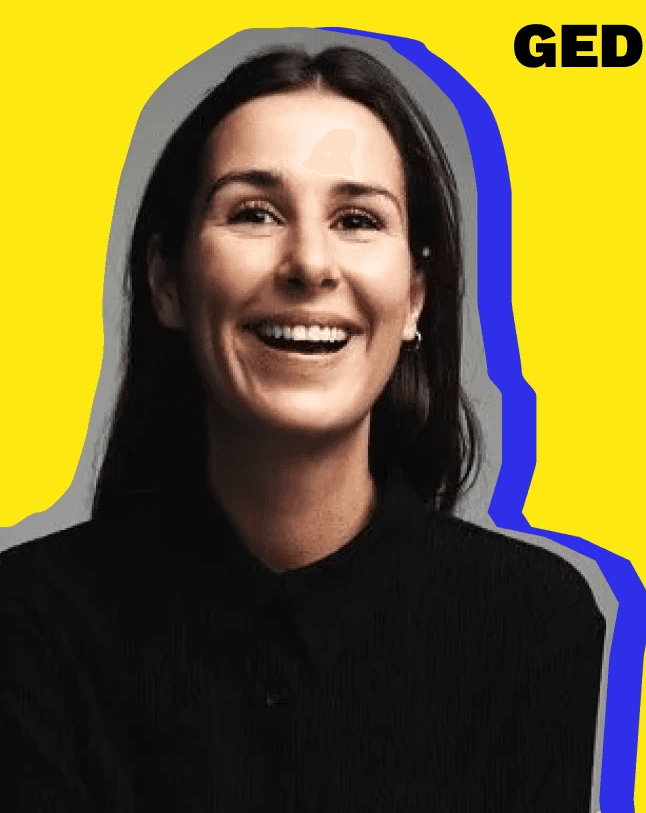 smiling woman wearing white and black pinstriped collared top